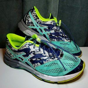 ASICS Gel-Noosa Tri 10 T530N Indigo Blue Aqua Mint Running Shoes Mens 7